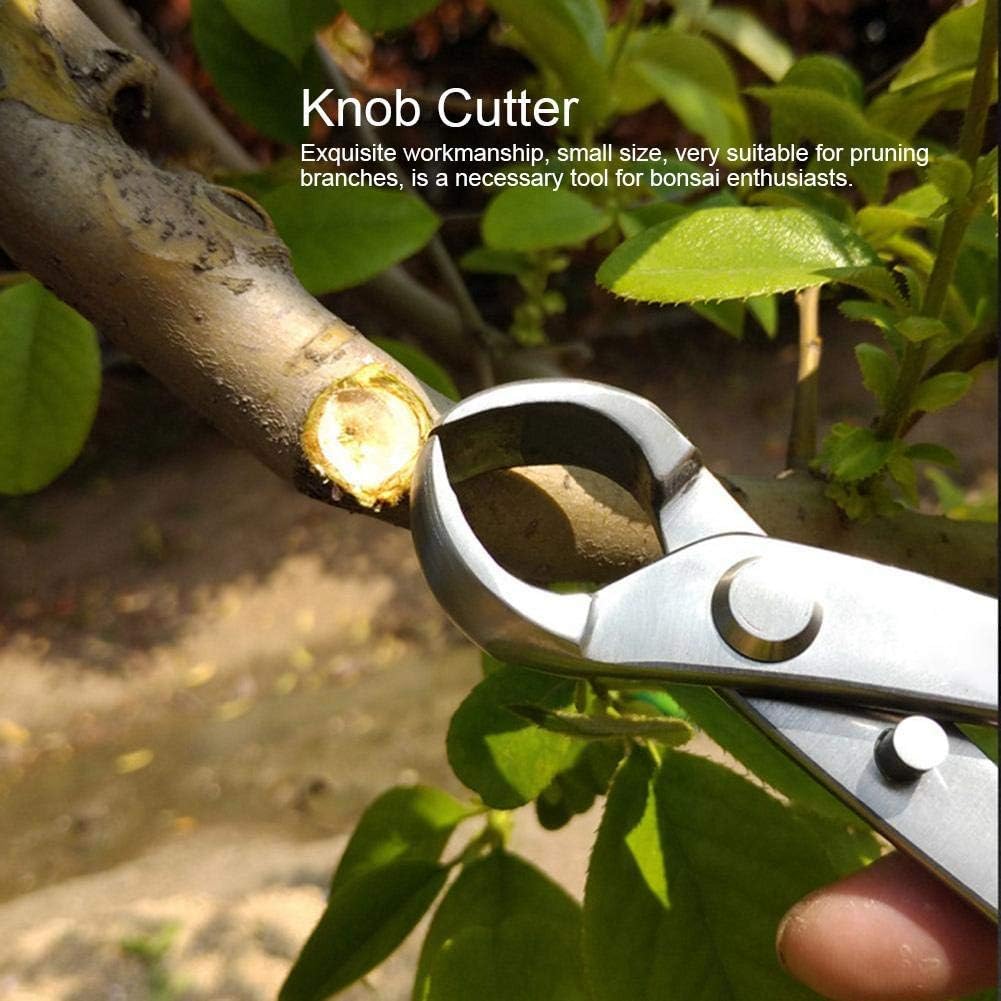 Bonsai Branch Cutter, 7in(180mm) Stainless Steel Concave Knob Cutter Tree Limb Cutter Bonsai