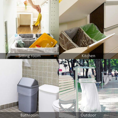 10 Gallon 200 Counts Medium Trash Bags Tall Kitchen Garbage Bags by Teivio, 9 Gallon 10 Gallon 11