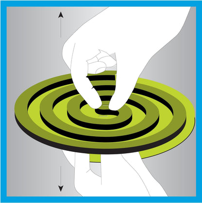PIC Mosquito Repelling Coils, Outdoor Mosquito Repellent, Up to 3 Hours Protection, 8-Feet Area