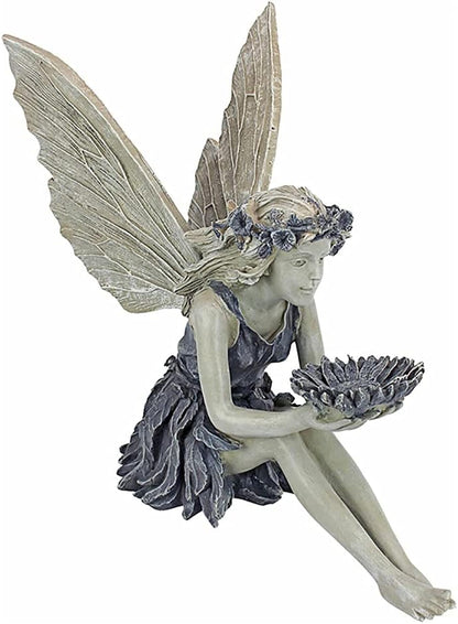Outdoor Garden Fairy Statue Ornaments, Angel Sculpture Realistic Figurine Decor, Antique Resin