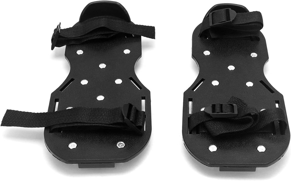 QWORK Gunite Spiked Shoes With 3/4” Short Spikes Perfect For Epoxy Floor, Overlays, Cover