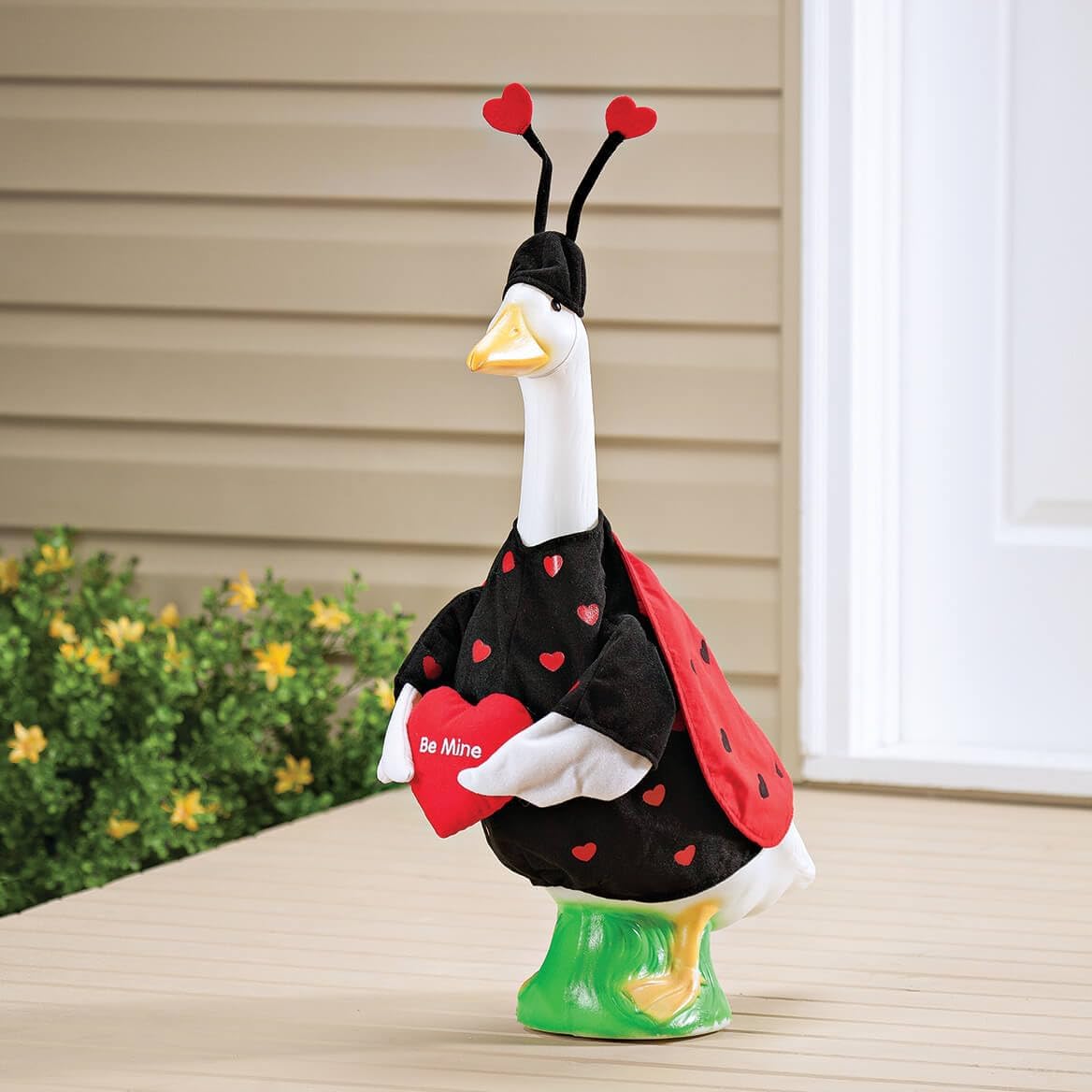 Fox Valley Traders Gaggleville Love Bug Goose Outfit, Fits Large 23" H Statue, Valentine Ladybug