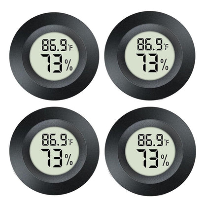 4 Pack Hygrometer Thermometer Digital Humidity Meter Indoor/Outdoor Humidity Monitor Reptile