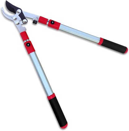 TABOR TOOLS GG21A Extendable Bypass Lopper with Compound Action, 27-40 Inch Telescopic Tree
