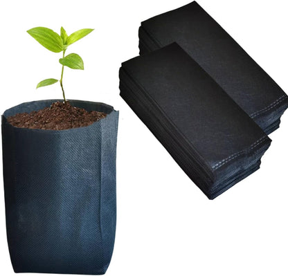 gardtree Plant Nursery Bags 7” x 7.87” 400PCS, Non-Woven Biodegradable Plant Grow Bags Fabric