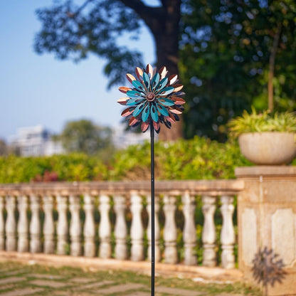 VEWOGARDEN 360° Outdoor Metal Wind Spinners Kinetic Wind Sculptures & Spinners for Yard Garden Lawn