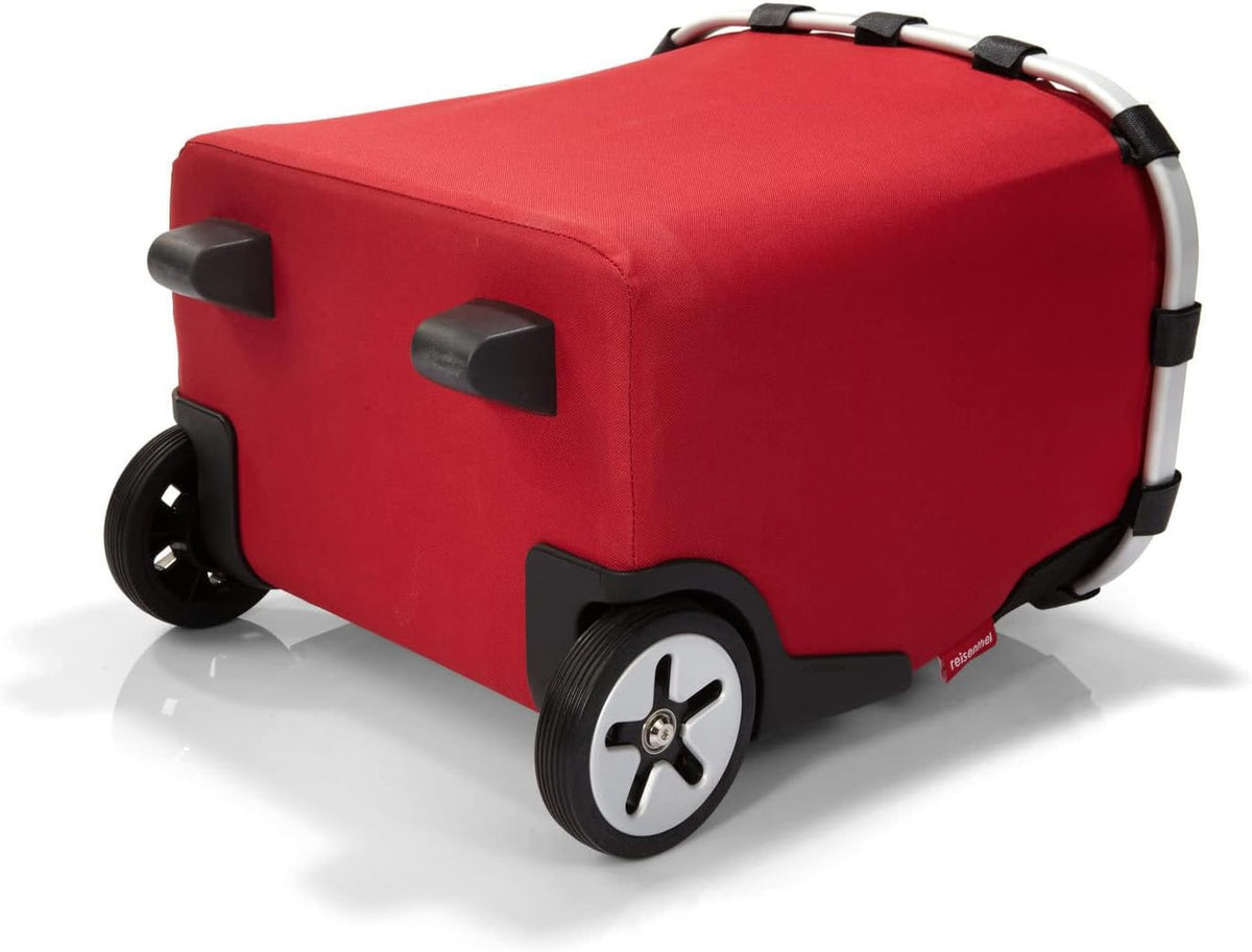 reisenthel carrycruiser red – Portable Shopping Trolley with Sturdy Aluminum Frame, Shoulder Strap