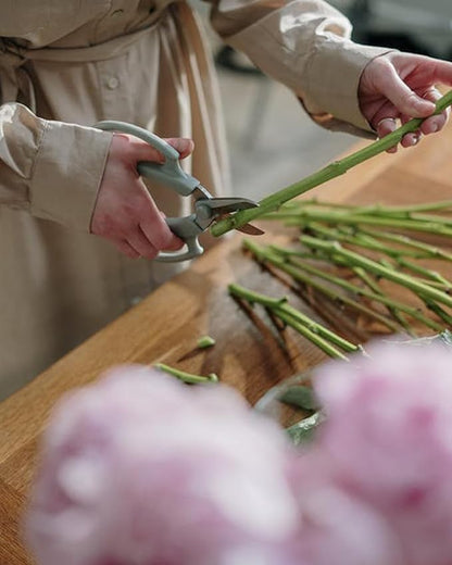 Flower Scissors - Stainless Steel Floral Scissors, Florist Cutters for Stems, Garden Plant Shears