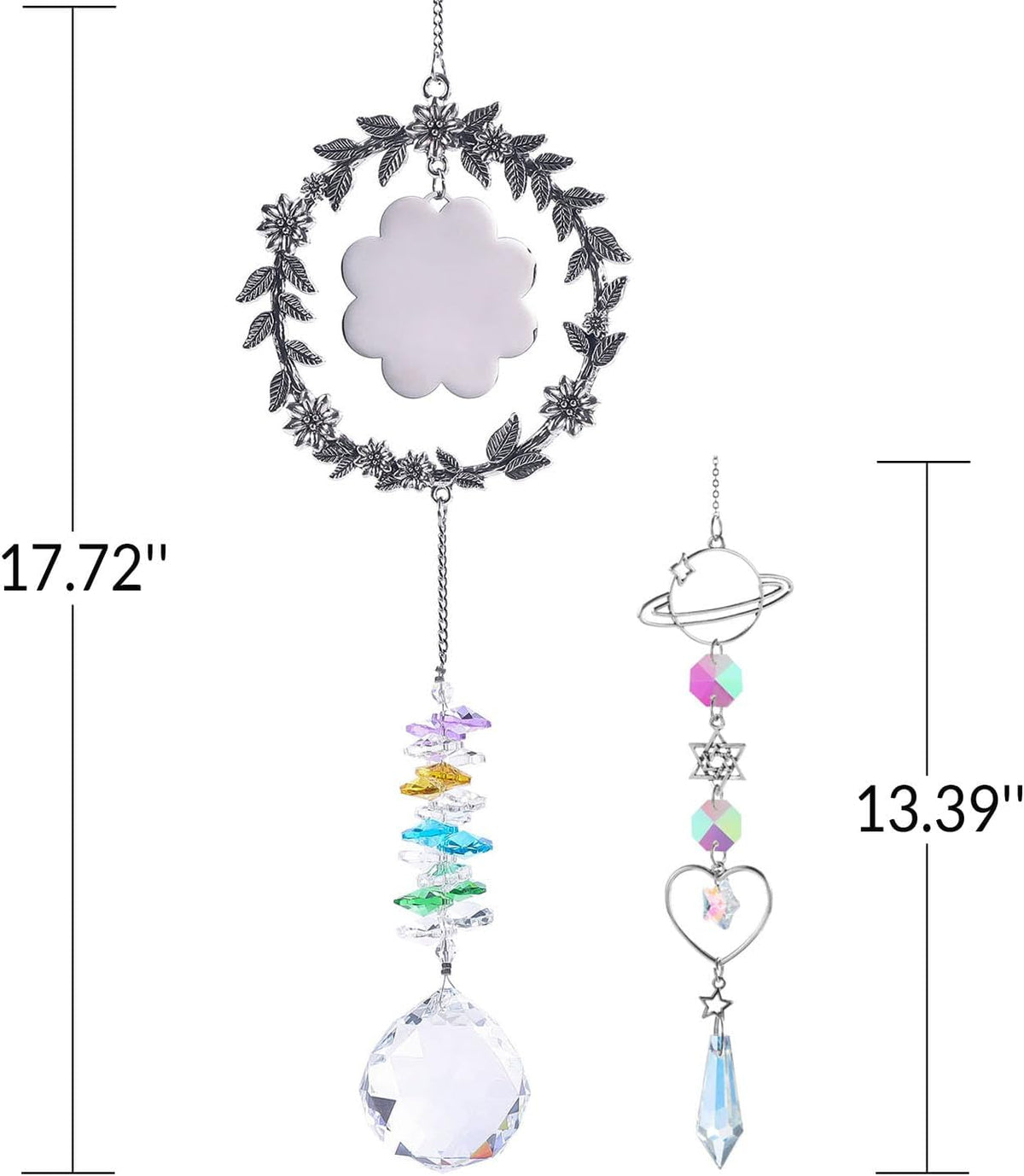 Sis Sun Catcher Gifts for Sisters Birthday, Crystal Suncatcher for Window, Rainbow Maker Hanging