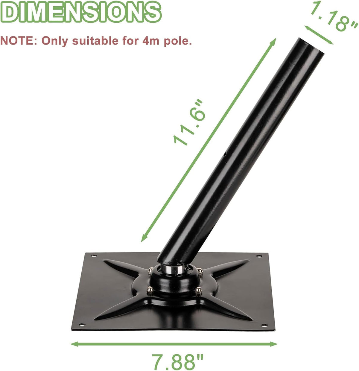 Bird Repeller Universal Base Protects Plants from Birds by Placing a Kite with a Pole on Top of The