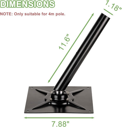 Bird Repeller Universal Base Protects Plants from Birds by Placing a Kite with a Pole on Top of The