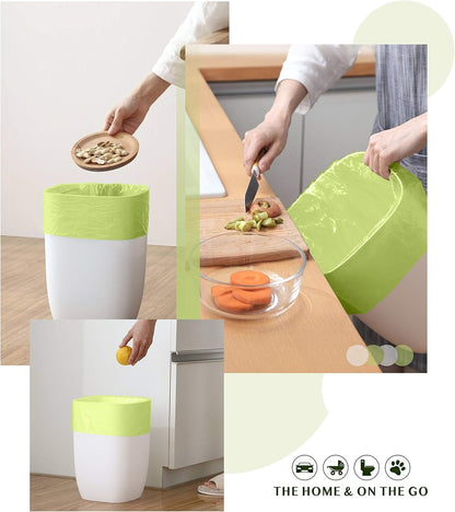 Compostable Trash Bags - FORID 13 Gallon Tall Kitchen Garbage Bags 80 Count Unscented Trash Can