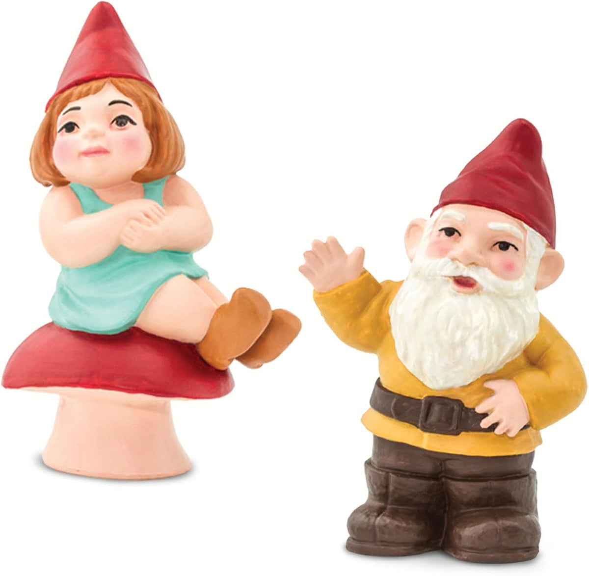 Safari Ltd. Gnome Family TOOB - Hand-Painted, 6 Pieces Lifelike Model Figures - Fun Educational