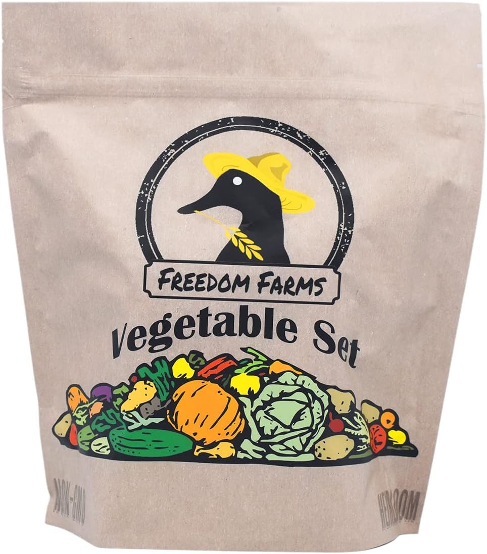 Set of 43 Assorted Vegetable & Herb Seed Packets - Over 10,000 Seeds! - Includes Mylar Storage Bag