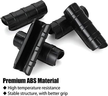 50 PCS Greenhouse Clips 3/4 inch Plastic Greenhouse Clamps 20mm Black ABS Snap Clamp Tube Clip