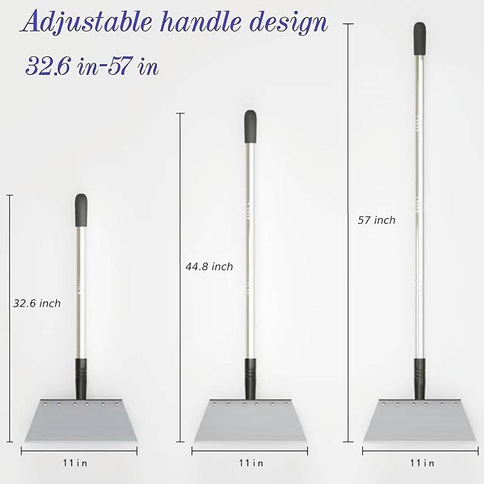 Multifunctional Garden Shovel – 54" Heavy Duty Stainless Steel Cleaning Tool with Adjustable Handle