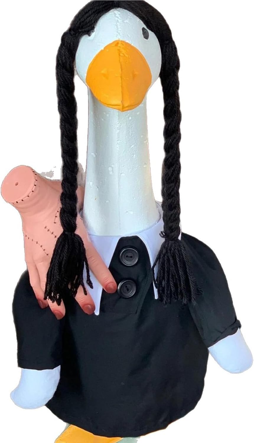 YLYGJGL Halloween Porch Goose Costume Set - 23 Inch White Goose Decor, Carnival Easter Party