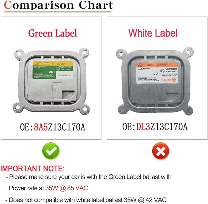 O-NEX Xenon D1S D3S 35W HID Ballast 8A5Z13C170A Factory OEM Direct Replacement Control Unit Module