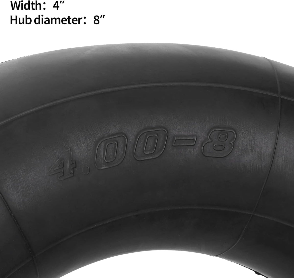 RUTU 4.80/4.00-8 480/400-8 Inner Tube with TR87 Angled Valve for Mini Bikes Go-Kartings Mowers Hand