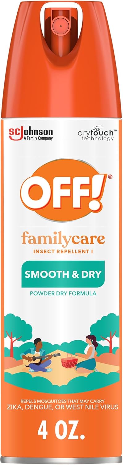 OFF! FamilyCare Insect & Mosquito Repellent Aerosol, Smooth and Dry Formula Bug Spray, Provides up