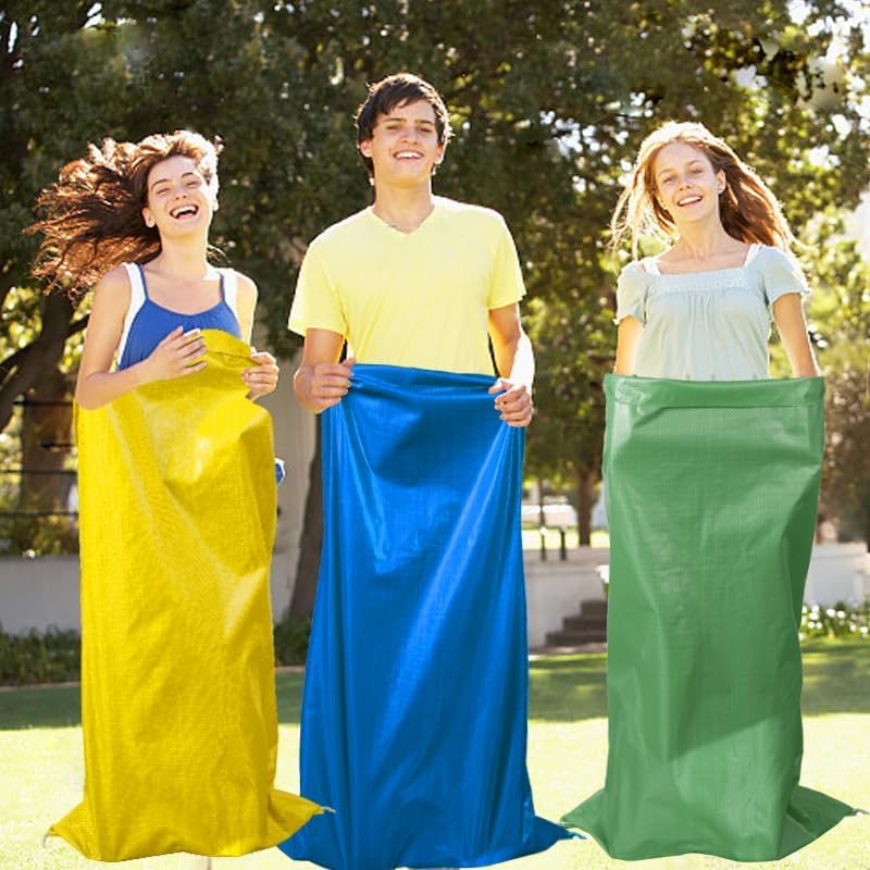 15Pcs Potato Sack Race Bags Large Size Game Race Bag for Carnival Easter Christmas School Outside