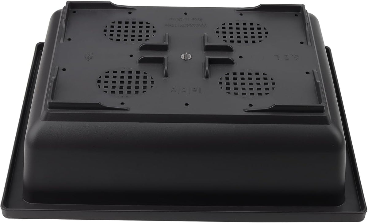 KINJOEK 3 PCS 14 Inch Plastic Bonsai Pots, Large Bonsai Training Pot with Drainage Trays