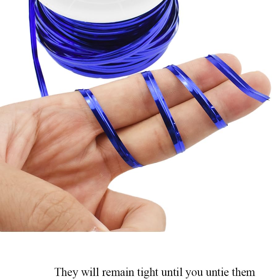 HAHIYO 100Yards/300Feet/91M Blue Metal Twist Ties Bread Candy Coffee Bag Ties Plant Garden Twist