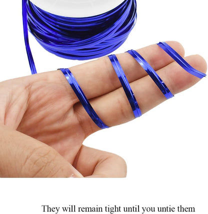 HAHIYO 100Yards/300Feet/91M Blue Metal Twist Ties Bread Candy Coffee Bag Ties Plant Garden Twist