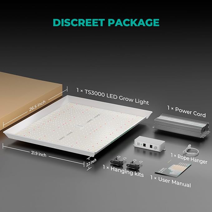 MARS HYDRO TS 3000 420W LED Grow Light for Indoor Plants Full Spectrum Commercial Grow Daisy Chain