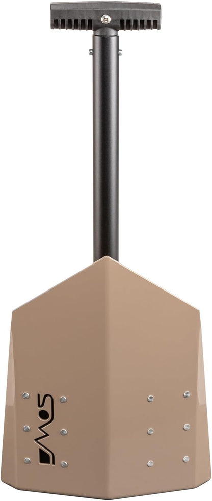 DMOS Delta Shovel - Collapsible Heavy-Duty Steel Folding Shovel for Camping, Overlanding, Survival
