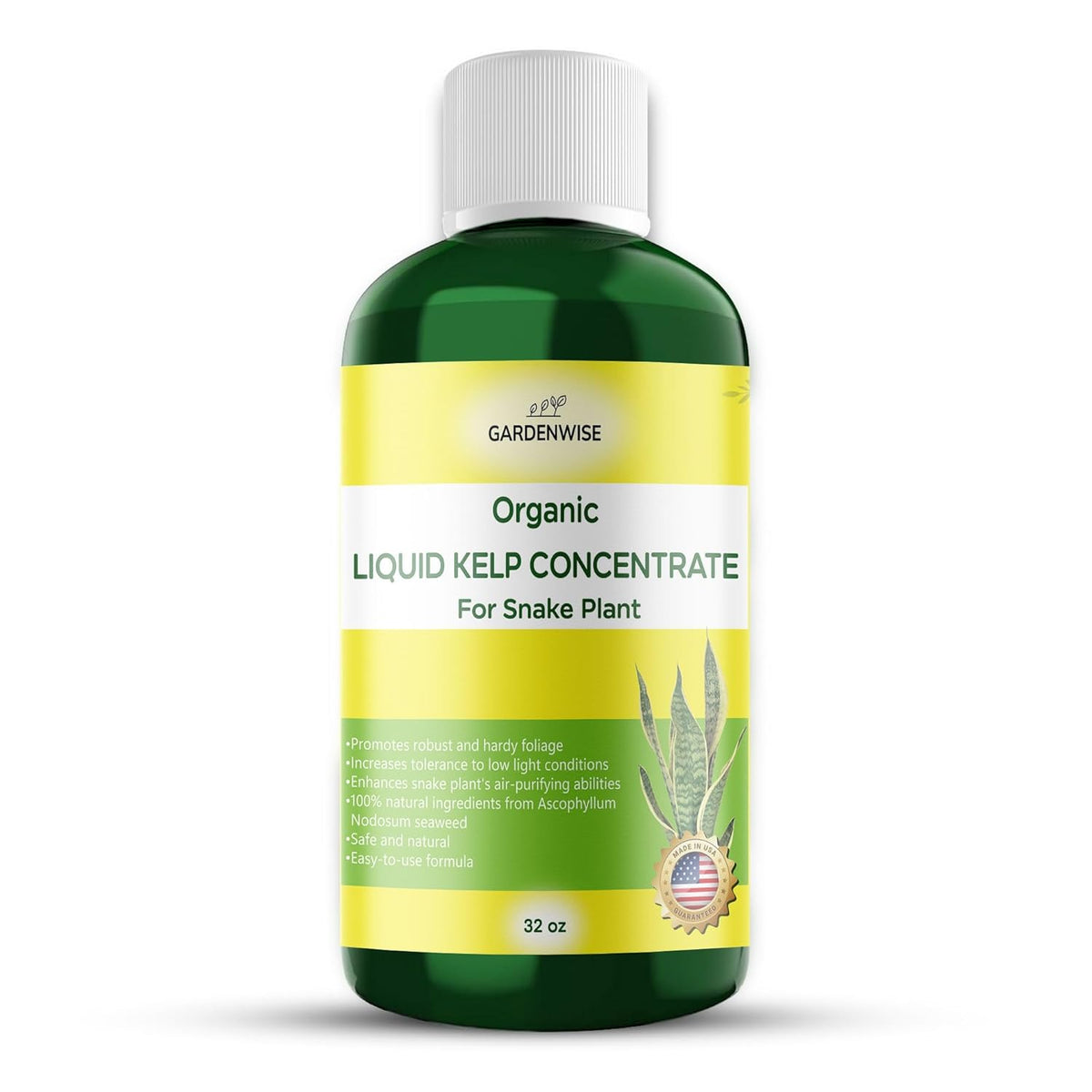 Organic Seaweed Kelp Liquid Fertilizer for Snake Plant (Sansevieria, Dracaena Trifasciata) - Food
