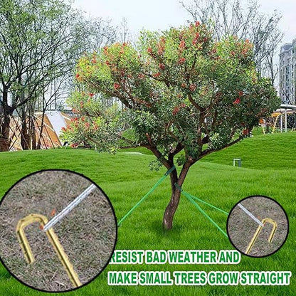 Landscape Stakes 40 Pack, 10 Inch Garden Landscape Anchoring Stakes for Terrace Board, Landscape