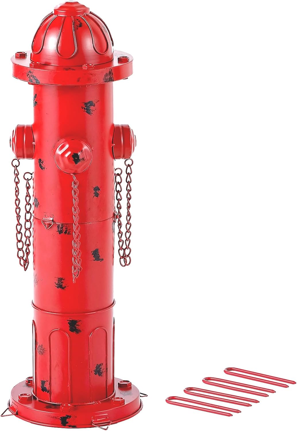24" H Metal Fire Hydrant for Dogs to Pee On, Vintage Mid & Large Dog Fire Hydrant Pee Post for