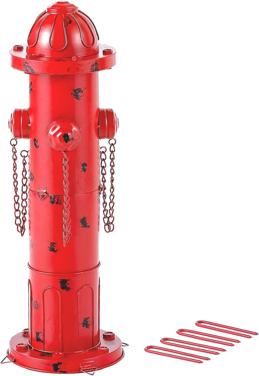 24" H Metal Fire Hydrant for Dogs to Pee On, Vintage Mid & Large Dog Fire Hydrant Pee Post for