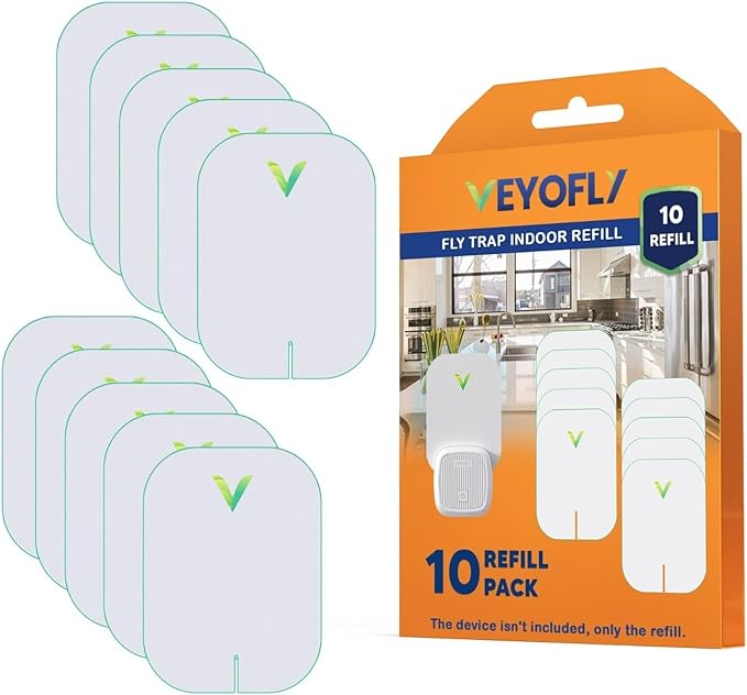 VEYOFLY Gnat Traps for House Indoor Refill, Fly Trap Indoor, Fruit Fly Traps for Indoors, Fly