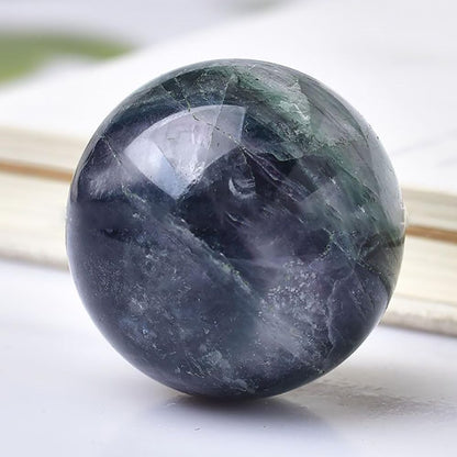 4-5CM/1.58-1.97inch Natural Fluorite Crystal Ball Hand Polished Fluorite Sphere Decorative Sphere