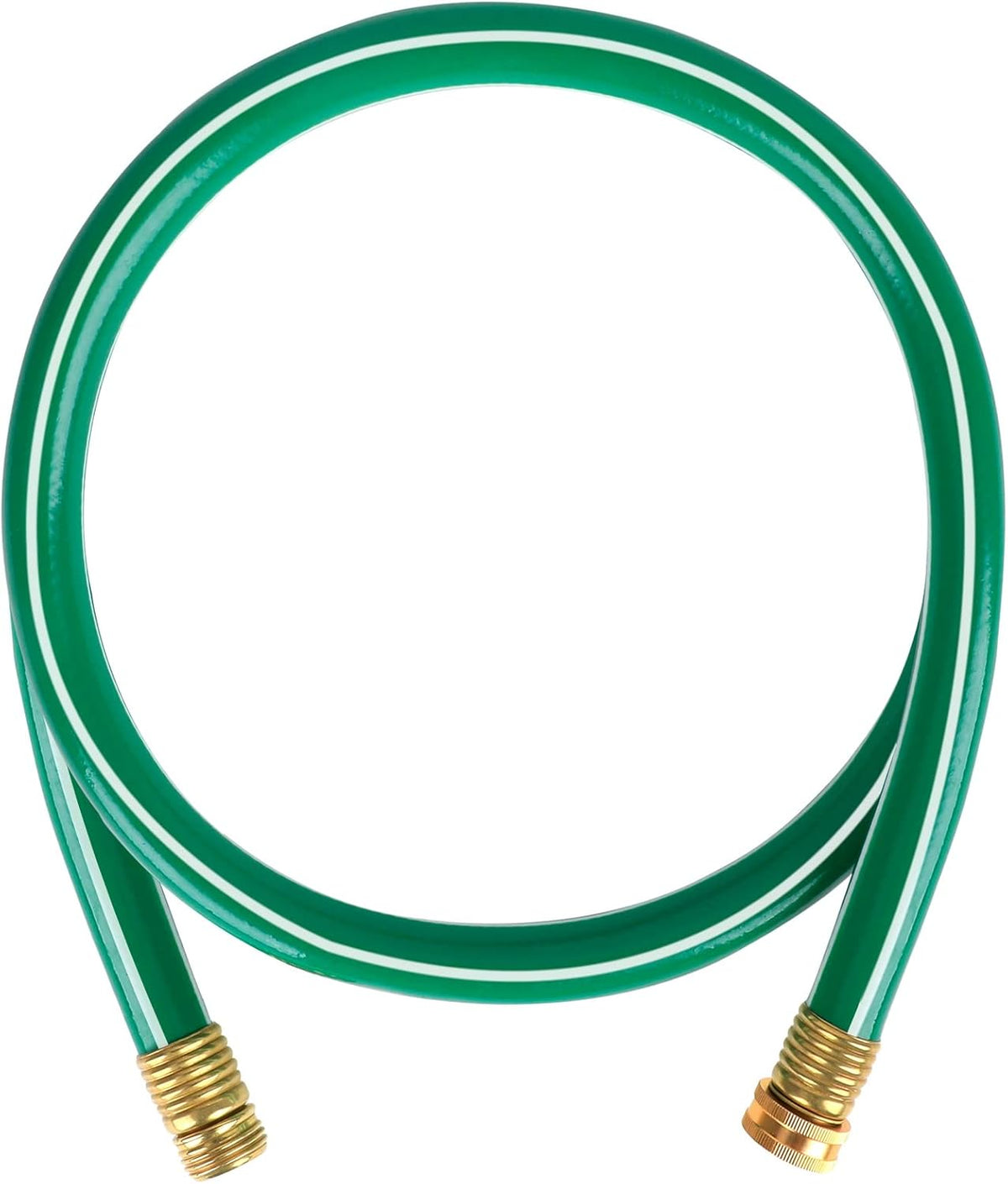 Worth Short Lead-in Green Garden Hose 5/8 in. x 6 ft. -Kink Free, No Leaking, Male/Female Fittings