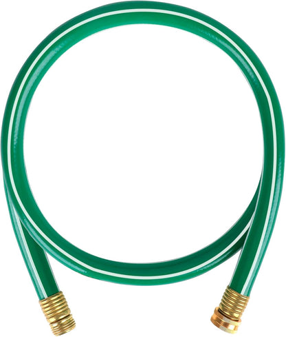 Worth Short Lead-in Green Garden Hose 5/8 in. x 6 ft. -Kink Free, No Leaking, Male/Female Fittings