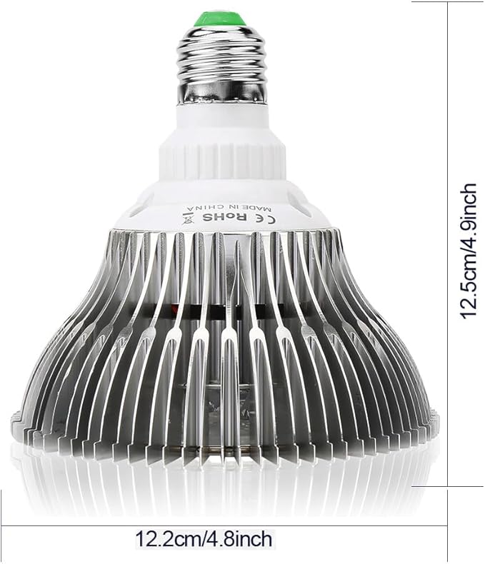 highydroLED 2Pack 156 LED Full Spectrum Plant Light, E27 Grow Light Bulb for Indoor Plants, Plant