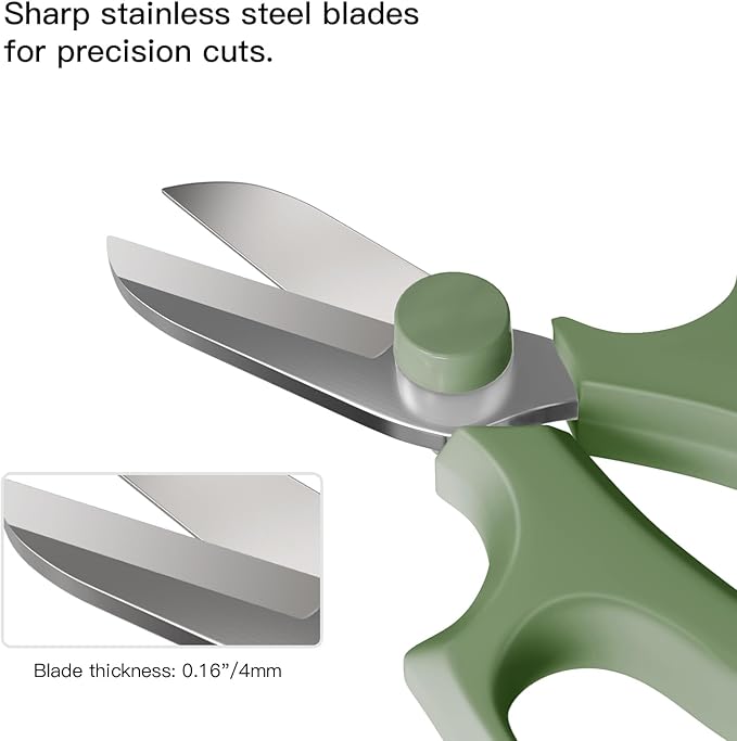 Housolution Flower Scissors, Strong Floral Shears, Premium Steel Garden Pruning Shears Floral