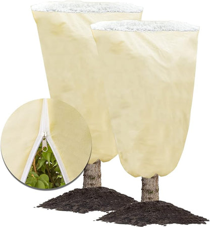 MIXC Plant Covers Freeze Protection, 47.2''×70.8'' Winter Cold Weather Frost Blankets Shrub Jacket