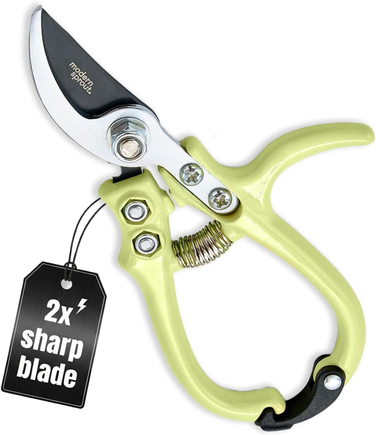 Modern Sprout Hand Pruners - Lightweight Pruning Shears W/Easy Lock- Gardening Scissors - Bypass