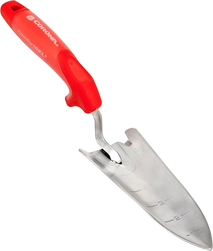 Corona CT 3314 Premium Stainless Steel ComfortGEL Garden Trowel, 13.5" Overall Length, Handle