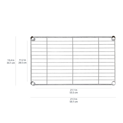 Amazon Basics 4-Shelf Steel Wire Storage Shelves for Garage, Adjustable Metal Shelving Unit, 200