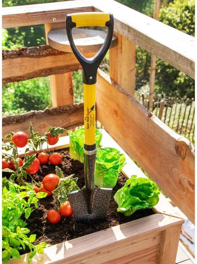 Spear Head Spade SHMini 30" Mini Shovel - Small Shovel with a 6" x 8" Beveled Blade