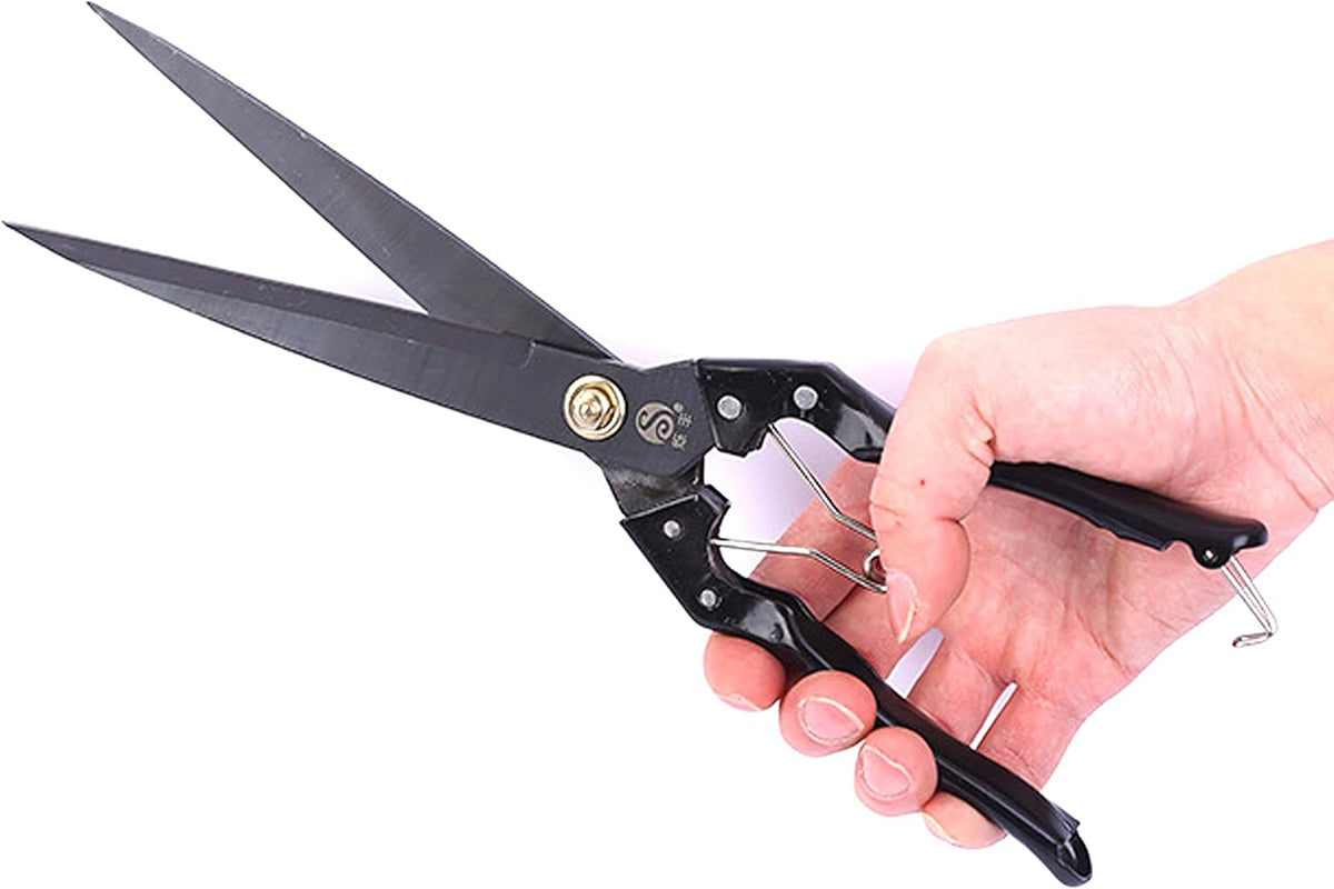 Grass Sheep Shear - Coated Wear-Resistant Handle, Manganese Steel Double-Edged, Strong Spring