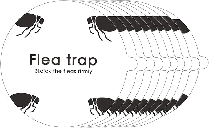 Flea Trap Refills 10 Packs, Flea Trap for Inside Your Home, Replacement Pads for Fleas Light, 7.1