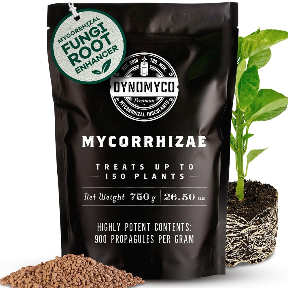 DYNOMYCO Granular Mycorrhizal Fungi Inoculant, 750g / 26.50oz – Boosts Root Growth, Yields &