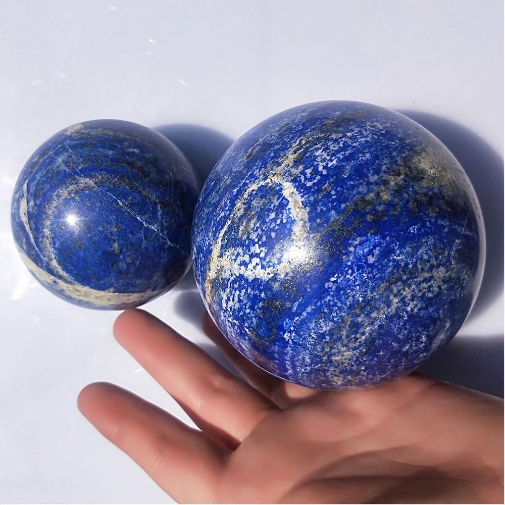 5-6CM/1.97-2.36inch Natural Crystal Ball Lapis Lazuli Polished Divination Ball Decorative Sphere