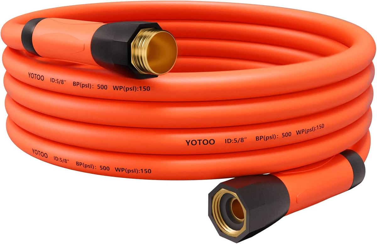 YOTOO Heavy Duty Hybrid Garden Lead in Water Hose 5/8-Inch by 10-Feet 150 PSI, Kink Resistant